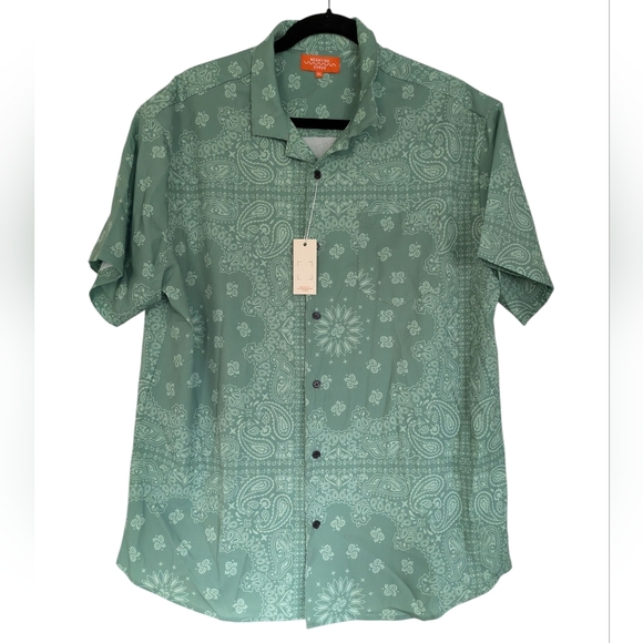 Negative Space Men’s Button Up Size XL Green NWT - Picture 1 of 6